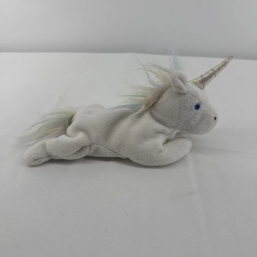 Ty Beanie Baby Mystic 1993 (5-21-1994) P.E. Pellets Plush Stuffed Animal Unicorn